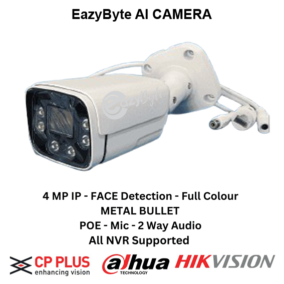 4MP EAZYBYTE AI METAL BULLET CAMERA