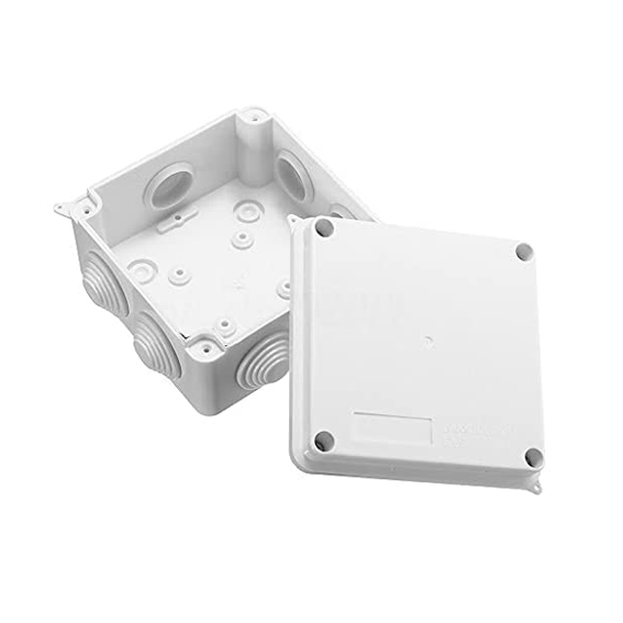 ELCO WATER PROOF PVC Square Junction Box for CCTV Cameras IP65